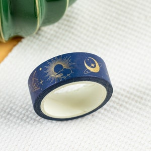 Washi tape, moon, 1.5 cm x 7 m image 1