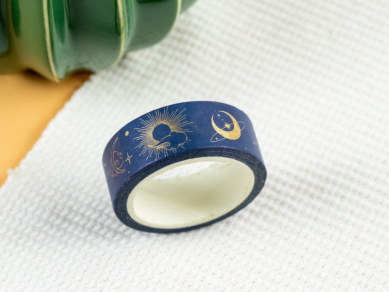 Washi tape, moon, 1.5 cm x 7 m image 1