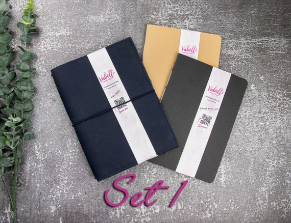 B6 A7 Oilskin handgemacht Travelers Journal A5 veganes Leder A6 blueberry B6 A7 Oilskin handgemacht Travelers Journal A5 veganes Leder A6 blueberry