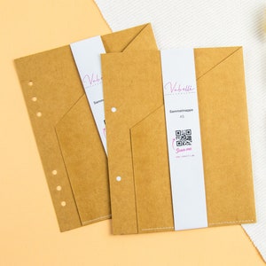 Sammelmappe, braun, A5, A6, Pocket, Personal, 2-fach und 6-fach Lochung