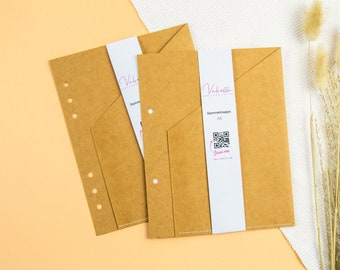 Sammelmappe, braun, A5, A6, Pocket, Personal, 2-fach und 6-fach Lochung