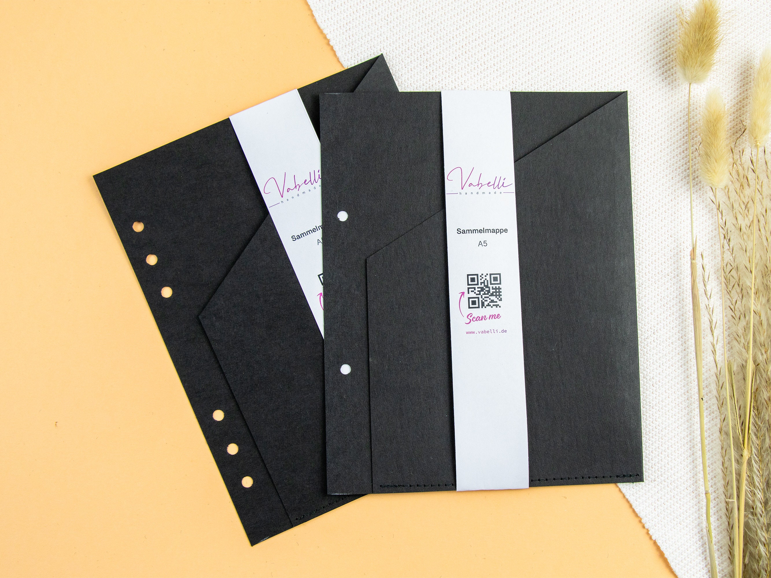 Binder, black, A5, A6, Pocket, Personal, 2-hole and 6-hole punch