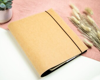 Folder, A5, A6, 2-fold ring binder, brown, SnapPap