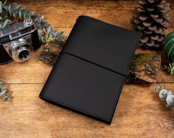 Travelers Notebook, black, different sizes, faux leather