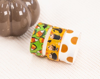 Washi Tape, Halloween, 3 pieces, 1,5cmx3m