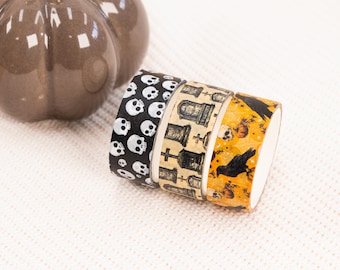 Washi Tape, Halloween, 3 pieces, 1,5cmx3m