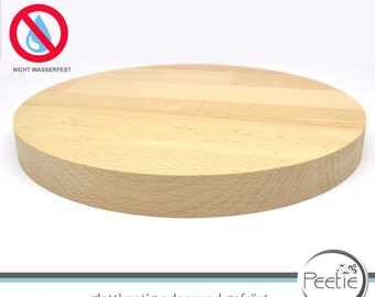 4x Holzscheibe rund Buche Leimholz 18 mm natur individuell  Holz Scheibe Kreis Kreisscheibe Holzrad Tischplatte