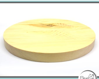 1x Holzscheibe rund Kiefer Leimholz 18 mm natur individuell  Holz Scheibe Kreis Kreisscheibe Holzrad Tischplatte
