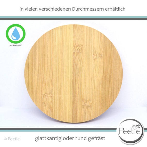 1x Holzscheibe rund Bambus Leimholz 18 mm natur individuell Holz Scheibe  Kreis Kreisscheibe Holzrad Tischplatte Schneidebrett Hackbrett - Etsy.de
