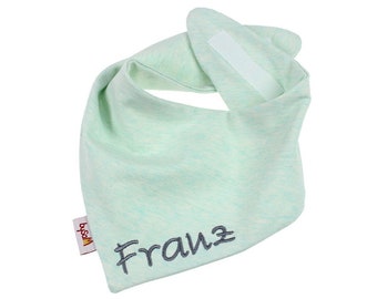 Scarf with name *uni motiert mint*