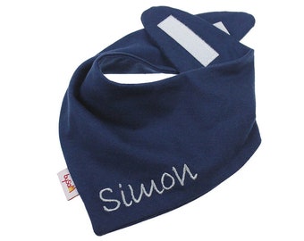 Scarf with Name * Uni dark blue *