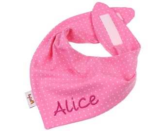 Neck scarf with name *dots pink*