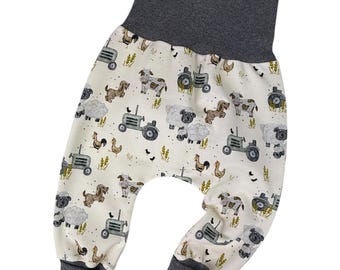Pantalones bombachos para bebé/niño *estampado de granja* Tallas 56 a 128