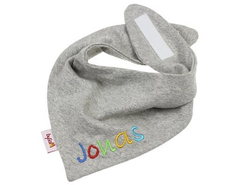 Neck scarf with name *uni grey COLOR*