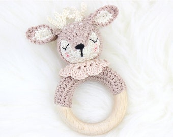 Baby rattle - griffin - biting ring *Rentier*