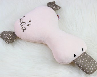 Cuddly duck named *Nicki light pink - brown*