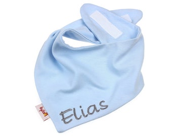 Scarf with name *uni light blue*