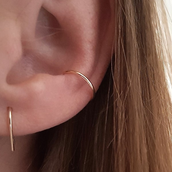 Ear Cuff "Minimalist" Gold Filled, ear cuff, ear clip, ear clip, ear cuff, without piercing