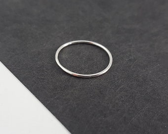 Ring "Minimalist" 925 Sterling Silber  1mm // zarte Ringe, minimalistischer Ring, Stapelringe, Bandringe, Stacking Ring, Knuckle Ring,