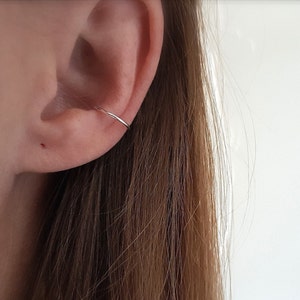 Ear Cuff "Minimalist" recyceltes 925er Silber // nachhaltiger earcuff, eco-friendly, Ohrklemmen, Ohrklammer, Ohrmanschette recycling Schmuck