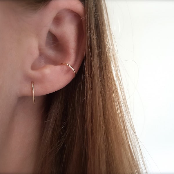 Ear Cuff "Minimalist" Gold Filled // Ear clip, ear cuff, clip, ear clip, ear clip, clamp, gold fill, earcuff, fake piercing