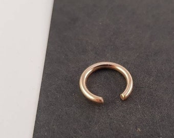 Ear Cuff "Minimalist" BIG // RoseGold Filled earcuff, ear cuff, ear clip, fake piercing, earcuffs, ear clamps, wide cuff,