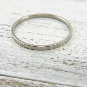 Ring Basic stainless steel 1.5 mm // stainless steel stacking ring, surgical steel ring, narrow ring, stacking ring, minimalist ring, thin image 2