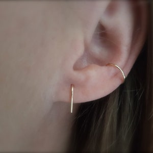 Ear Cuff Minimalist Gold Filled // Ohrklammer, Ohrmanschette, Klammer, Ohrklemme, Ohrsspange, Klemme, Gold Fill, Earcuff, Fake Piercing Bild 3