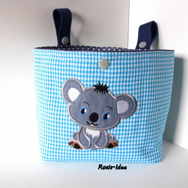 Lenkertasche Fahrradkorb Betttasche Hängeutensilo Koala