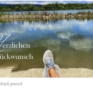 Karte Glückwunsch Geburtstag handmade handgemacht personalisierbar individualisierbar