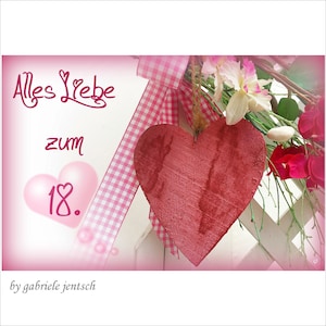 Geburtstagskarte  Karte Geburtstag 18. Geburtstag