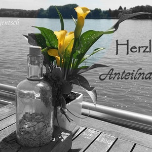 Karte Trauer Beileid Kondolenz