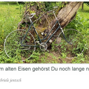 Geburtstagskarte Karte Geburtstag Glückwunschkarte Blumen Fahrrad Spruch handmade handgemacht personalisierbar individualisierbar