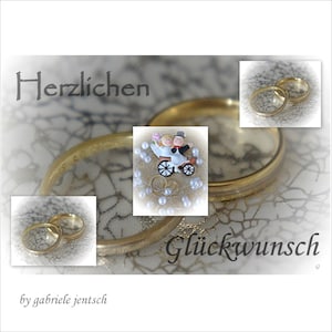 Glückwunschkarte Hochzeitskarte Karte  Hochzeit Vermählung