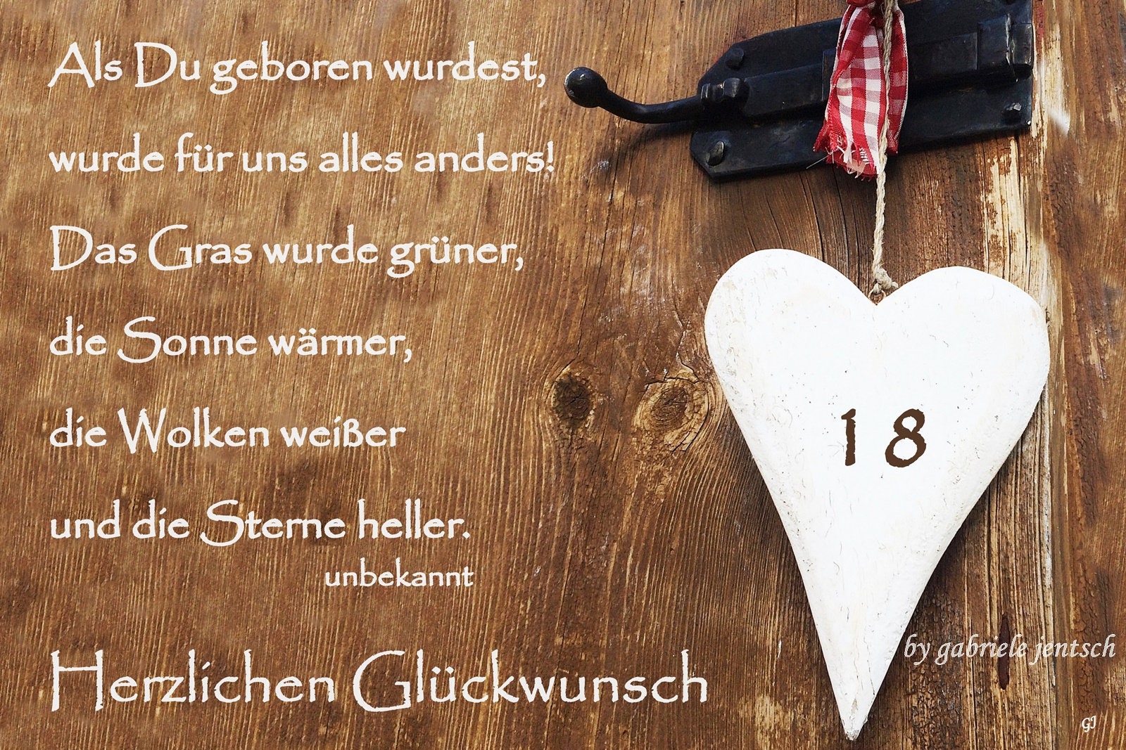 Geburtstagskarte zum 18. Geburtstag Etsy.de