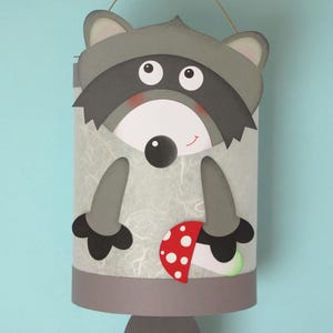 Martin Lantern Racoon Grey