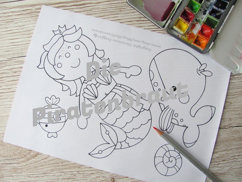 Coloriage De Sirènes, Coloriage De Sirènes, Activité Pour Enfants, Coloriage Imprimable, Coloriage, Livre De Coloriage, Coloriage image 4