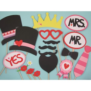 Photo Booth Wedding Pink/Red