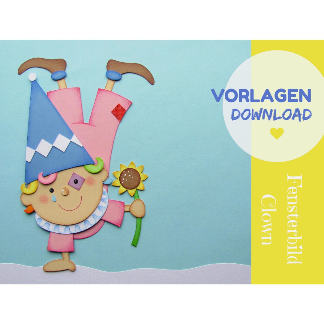 Scarica il modello fai da te per creare un clown come un