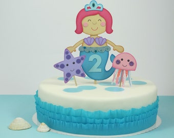 Cake Topper Mermaid