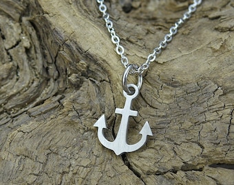 Tiny anchor minimalist Necklace personalised gift