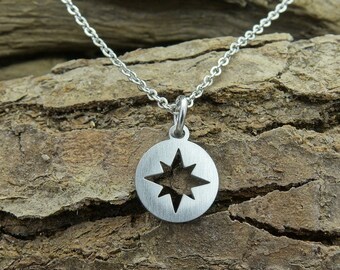 Tiny compass minimalist Necklace personalised gift