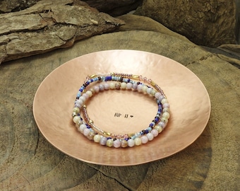 handgefertigte Schmuckschale aus Kupfer Geschenk personalisiert 7. Hochzeitstag