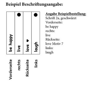 Schlüsselanhänger personalisiert Geburtsdaten Gravur handgestempelt Bild 6