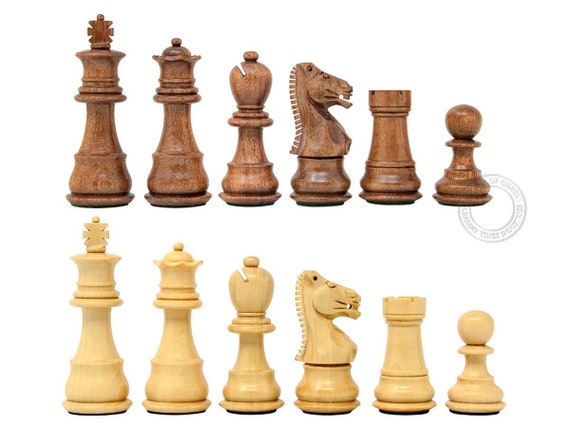 Chess Pieces French Staunton | Staunton | 99 mm | Boxwood & Acacia