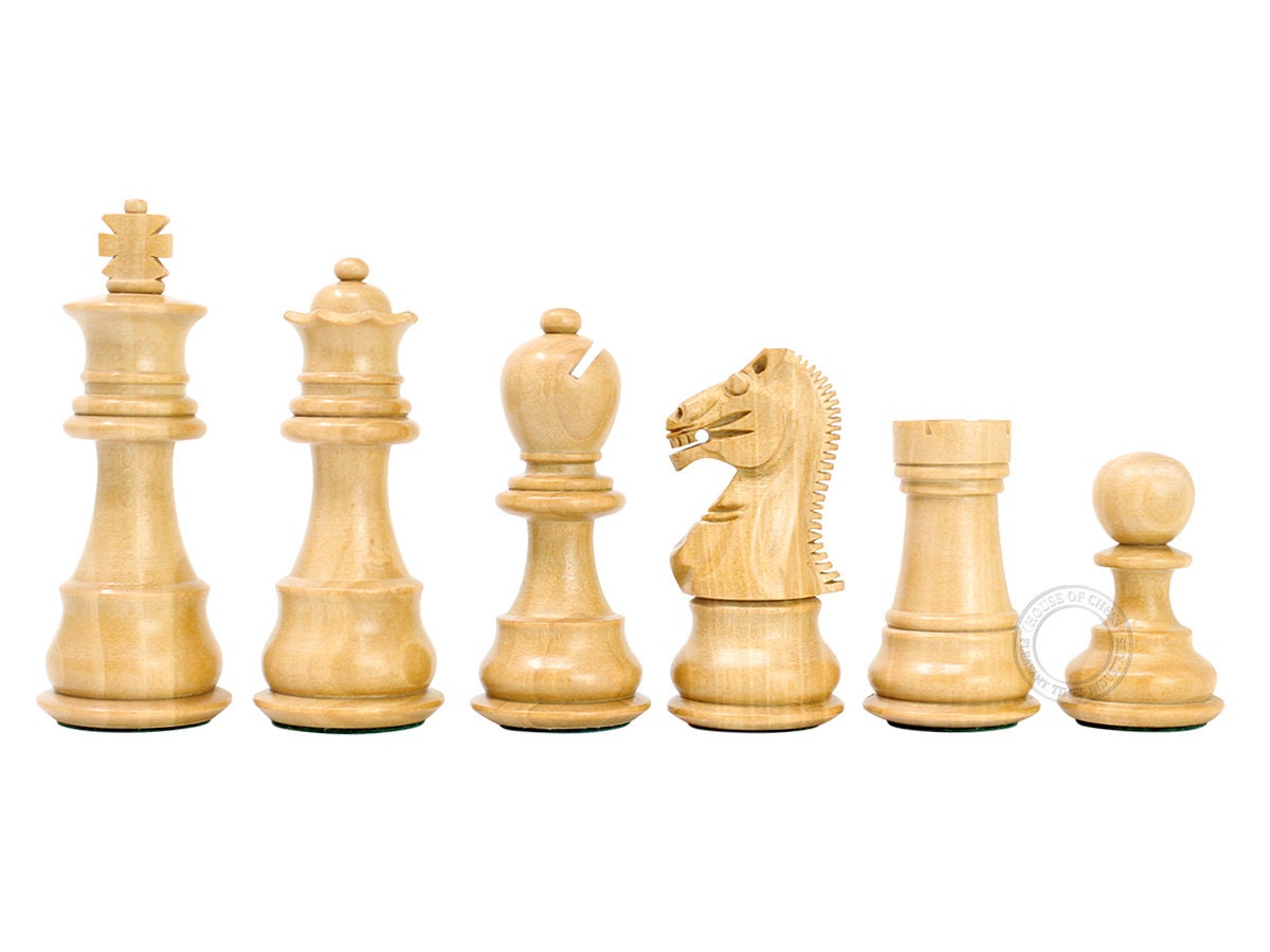 Grand English Style Chess Set with Storage Drawers – Pieces are