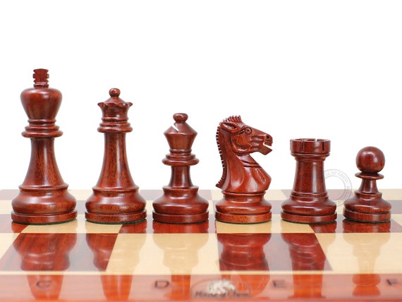 The House of Staunton The Grandmaster Chess Set, Box, and Board Combination  - Ebonized Boxwood