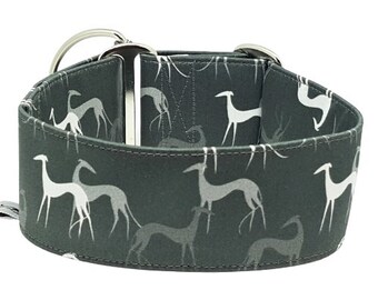 Zugstopp-Halsband/Windhundhalsband Galgo Grey, verschiedene Breiten