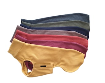 Whippet pullover, cotton fleece melange, various colors, no static charge, 3 sizes