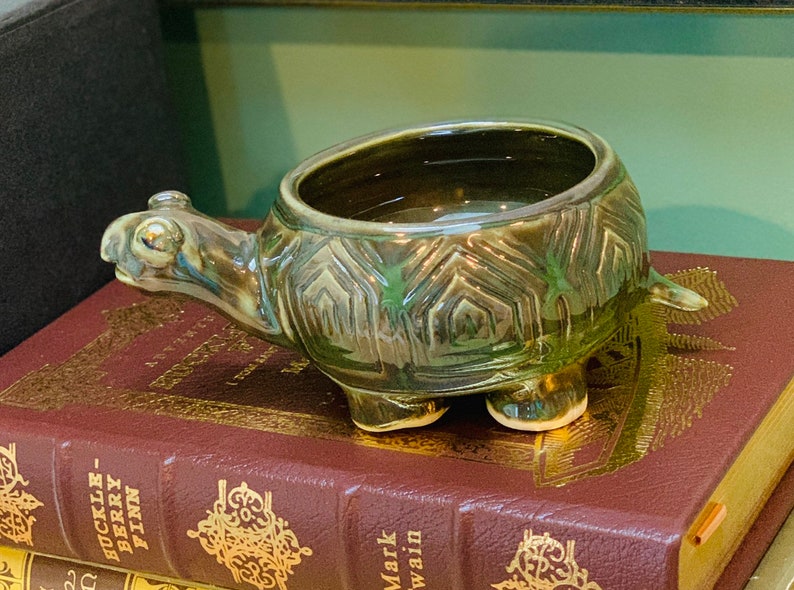 Turtle Bowl for Change Jewelry Food or Succulents in Ceramic or Pottery